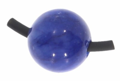  Mashan blau Kugel Edelstein Schmuck Anhänger 12mm gebohrt - 12G200