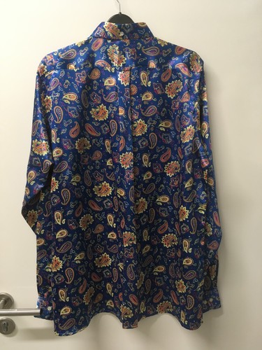 Sherry's of London Vintage Mens Silk Satin Shirt Size M/L - Picture 5 of 5