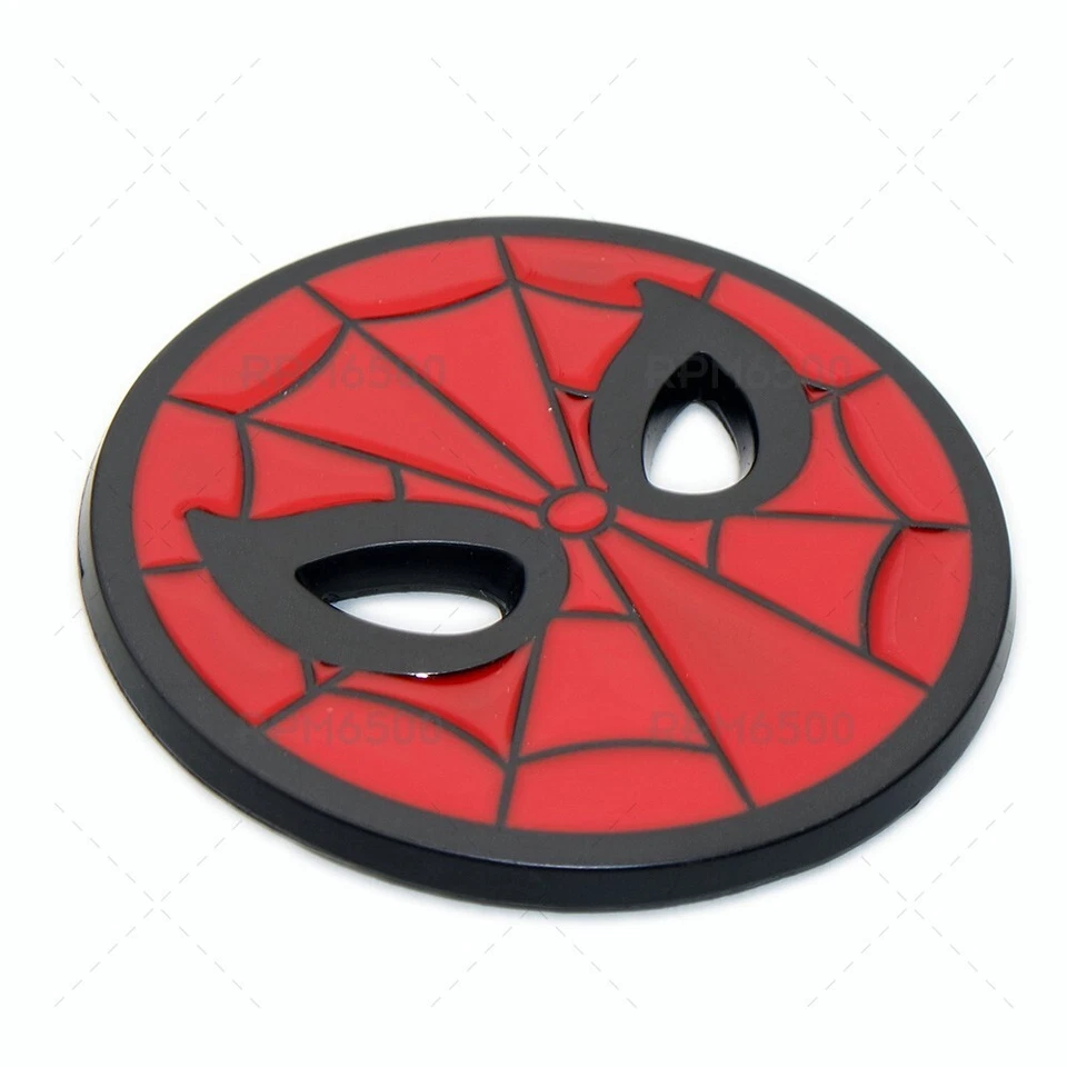 3D Cute Spiderman Car Logo Badge Decal Sticker Emblem Decorate Sport Black Foto 2 de 4