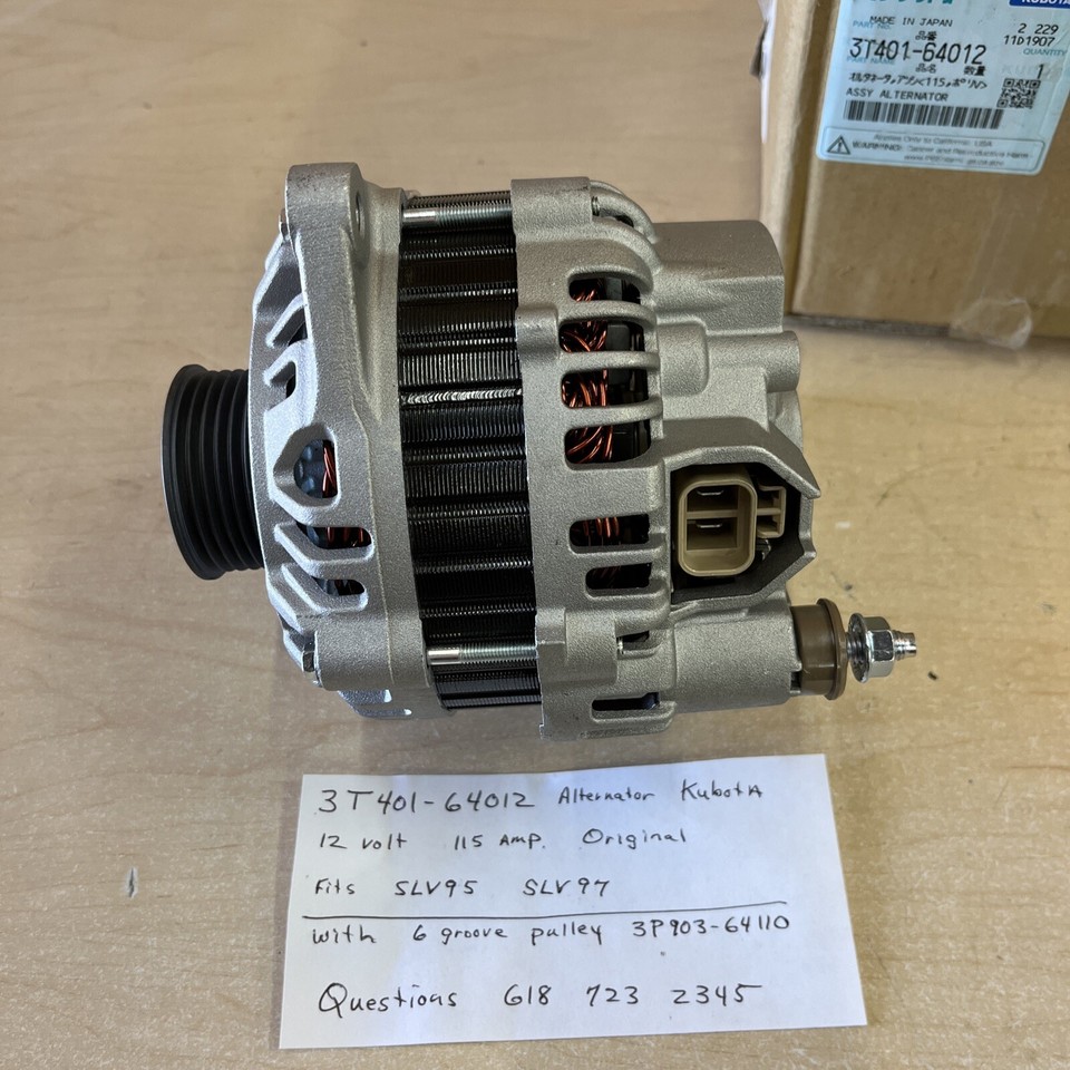 SVL95 Kubota Alternator 3T40164012 SVL97 eBay