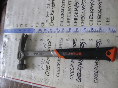 NEW Haus 20oz forged  Anti Vibration Fiberglass Handle Hammer   