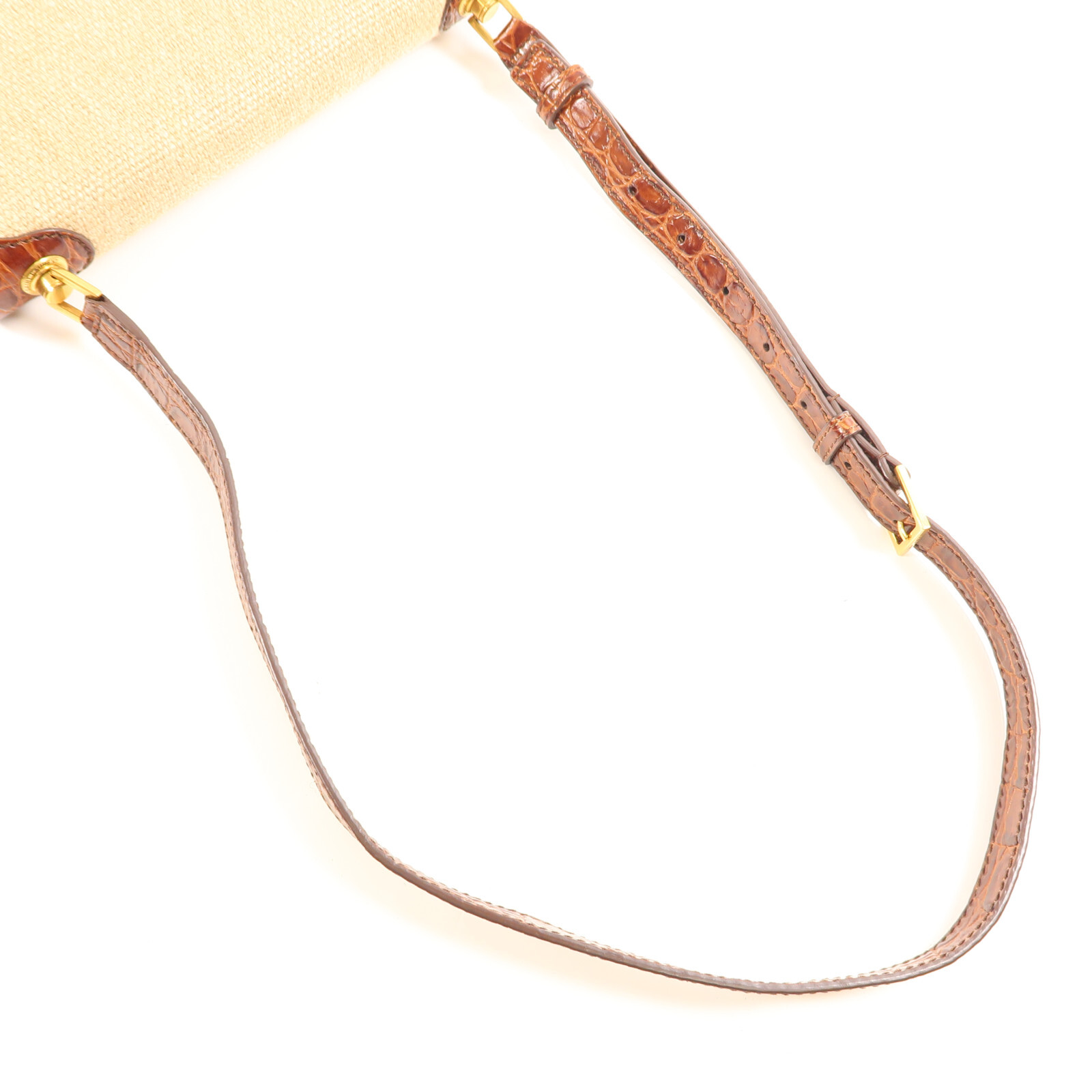 Borsa a tracolla SAINT LAURENT YSL GHW Lecarre tela marrone