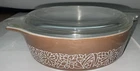 Vintage Pyrex Woodland 471-B Brown Casserole Dish 500ml w/Lid 470-C 1978-1983