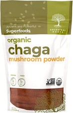 Ancestral Roots Organic Chaga Mushroom Powder -100 Pure, USDA Certified Organic