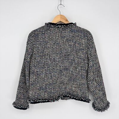 めぎ！Louren tweed puffsleeve blouson louren ＊ summer tweed puffsleeve blouson
