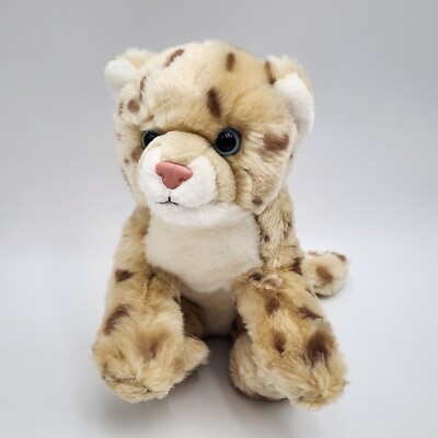 SAVE OUR SPACE Leopard Cub 12'' Plush HTF 2015 Blue Eyes SOS Spotted Tan