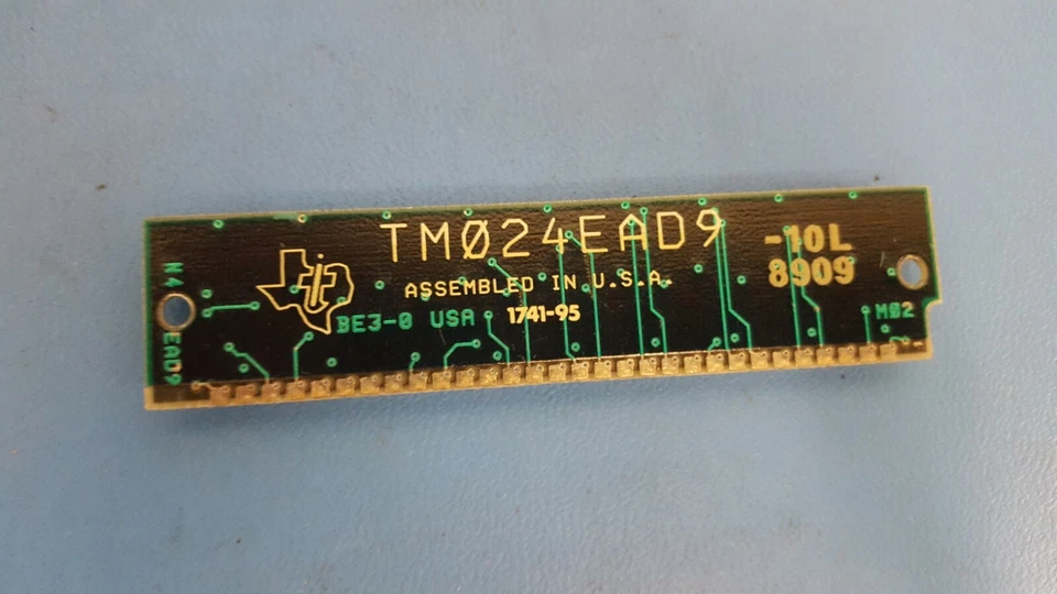 FAST PAGE DRAM MODULE, 1MX9, 10NS, CMOS, TI, TM024EAD9-10L - Image 3 of 3