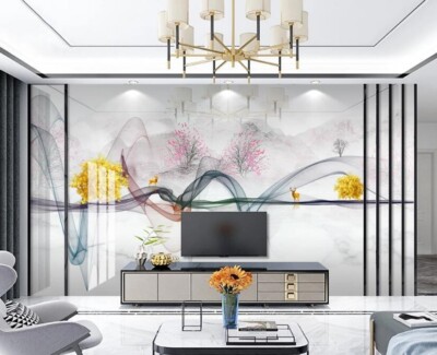 3D Marble Flower K15314 Wallpaper Mural Self-adhesive Removable Sticker Kay