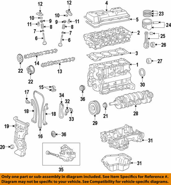 13401-37021 Toyota Crankshaft 1340137021 Genuine OEM Part