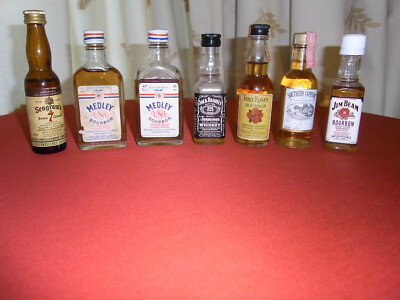 Miniaturen Mini Whiskey 7 x Miniaturen Bourbon Medley Seagram's Jack Daniel's