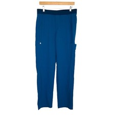 FIGS Technical Collection Mens Axim Cargo Scrub Pants Sz Medium Blue Drawstring