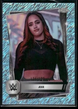 2025 Topps Chrome WWE Ava #84 Aqua Shimmer Refractor /199