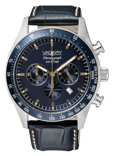 Vagary By Citizen Orologio Cronografo Uomo – Modello Aqua IV4-713-71, Cassa 43mm In Acciaio, Quarzo, 10 ATM