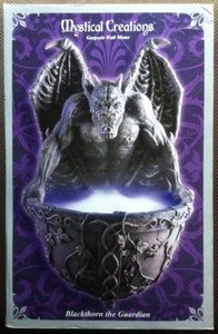 Gargoyle Wall Mister with Blue LEDs - Halloween Goth (x2)