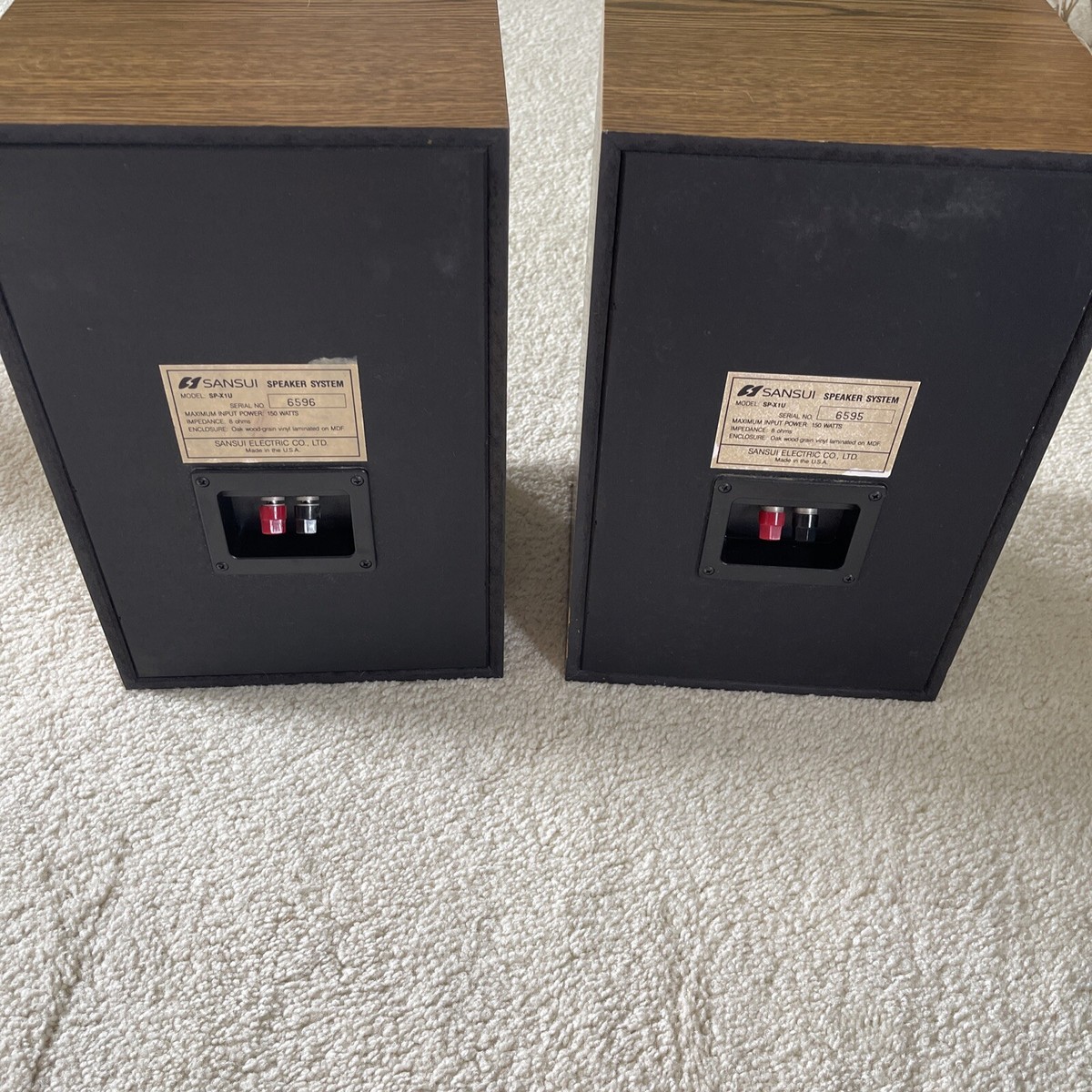 Vintage SANSUI Speakers Model No. SP-X1U - Fully Functional | eBay