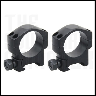 2 PCS MEDIUM PROFILE 30MM SCOPE LPVO RINGS FOR 1'' PICATINNY WEAVER MOUNT
