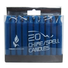 Box of 20 Blue Spell Candles (4 Inches) Chime Mini Taper Candle
