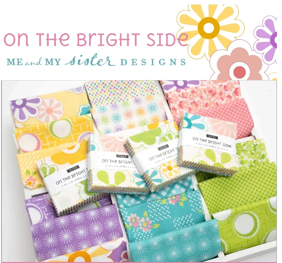 Moda ON THE BRIGHT SIDE Me & My Sister CHARM PACK 42- 5" Quilt Fabric 5" squares - Image 2 of 4