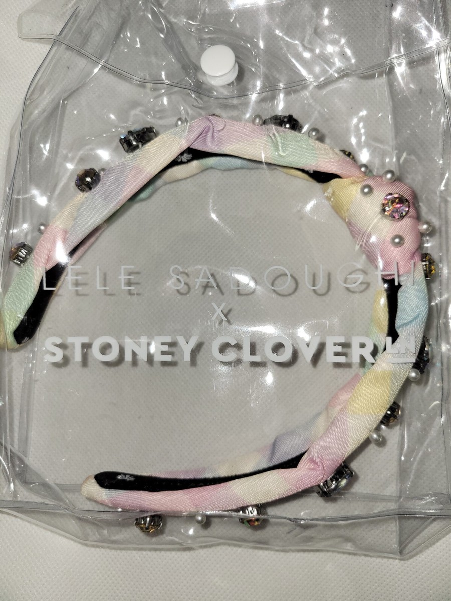 Lele Sadoughi X Stoney Clover Lane Rainbow Gingham Headband  display picture 3
