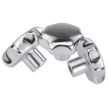 Kipp K0150.540A32 Star Grip, Form: E, Tapped Blind Hole, Din 6336, D=5/16-18,