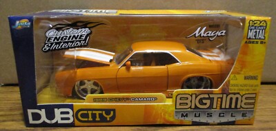 BIGTIME MUSCLE DUB CITY ミニカー 1:24 1969 CHEVY CAMARO SS Car 1:24 Jada Dub City Bigtime Muscle Orange