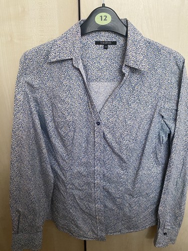 Damen T.M.Lewin 100 % Baumwolle kariertes Hemd Größe 12 Gingham passend Langarm - Bild 1 von 2