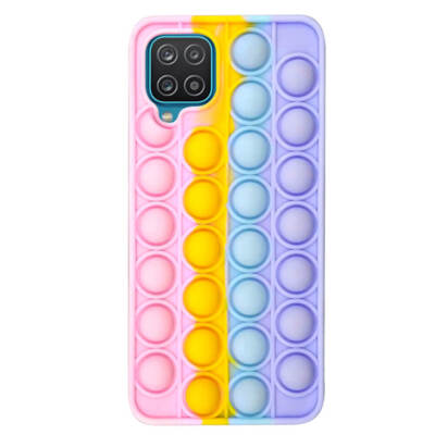Pop Case for Samsung Galaxy A12, Fidget Bubble It Cover Stress