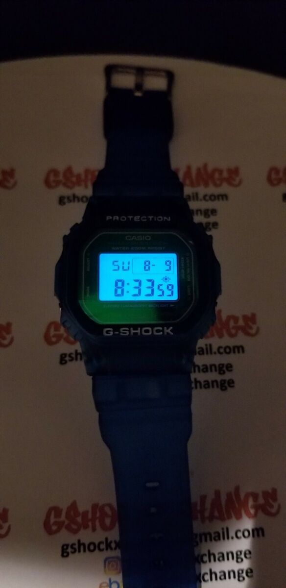 CASIO DW5600 G-SHOCK RARE matte blue semi translucent Blue CASIO DW5600 G-SHOCK RARE matte blue semi translucent Blue