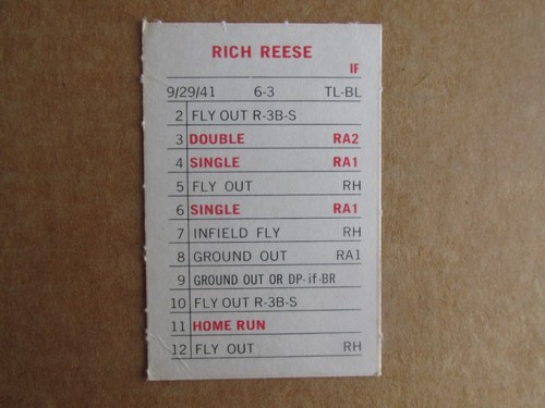 1969 MILTON BRADLEY BASEBALL GAME CARDS M-TEAM COMPLETE YOUR SET U-PICK CHOOSE - Picture 125 of 283