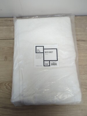 OCM Bath Sheet   Size: 30 x 60 in   100% Cotton   Color:  White