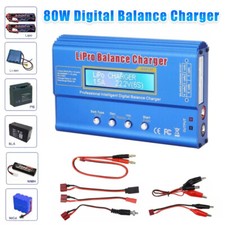 80W Fast Digital Balance Charger for iMAX B6 AC LCD RC LiPo LiFe NiCD Battery