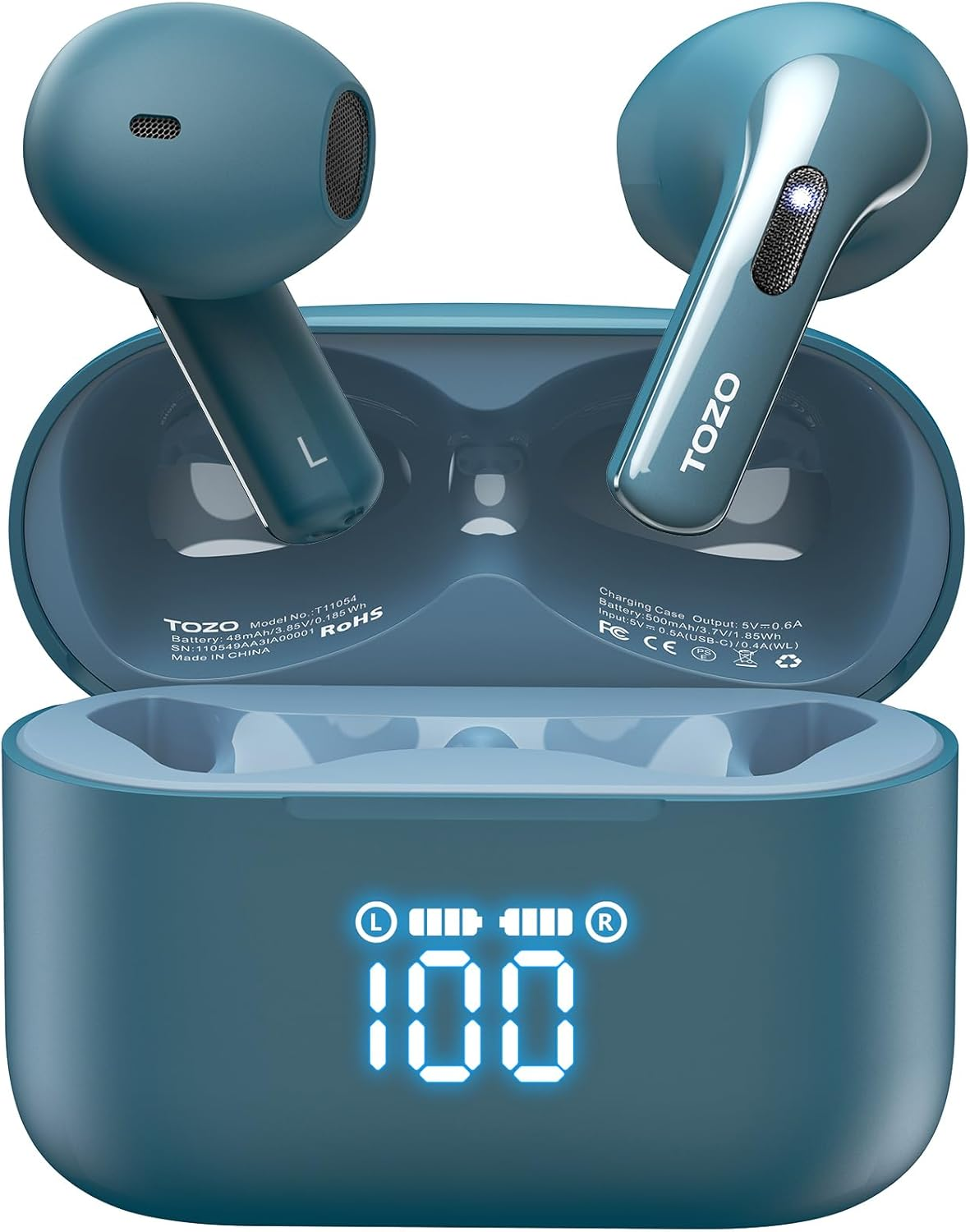 T21 Wireless Earbuds Bluetooth 5.3 in Ear Headphones Dual Mic Call Noise Cancell