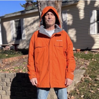 Columbia Omni-Tech Interchange 3-in-1 Orange Shell Jacket! EUC! | eBay