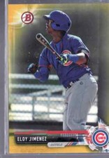 2017 ELOY JIMENEZ YELLOW BOWMAN PROSPECT  CARD WHITE SOX