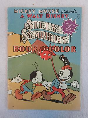 Mickey Mouse Presents A WALT DISNEY SILLY SYMPHONY BOOK TO COLOR 1934 ...
