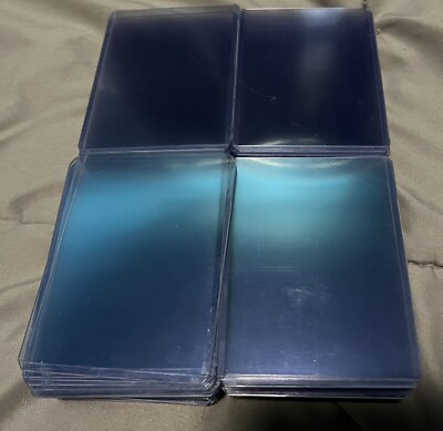 100 Trading Card 3'' x 4'' Plastic Top Loaders (Used) For Cards