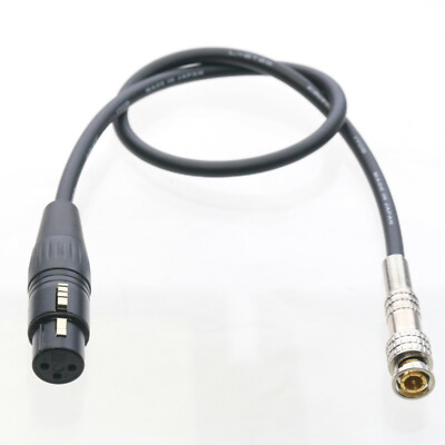 DIY Time code Cable 20'' Canare L-2T2S XLR Female 3-Pin to BNC Male Audio Phantom
