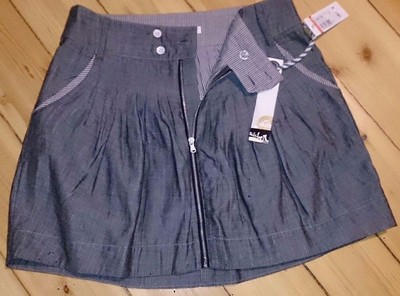 Minirock Rock extravagant sexy Reißverschluss QUIKSILVER grau 36 neu Herbst