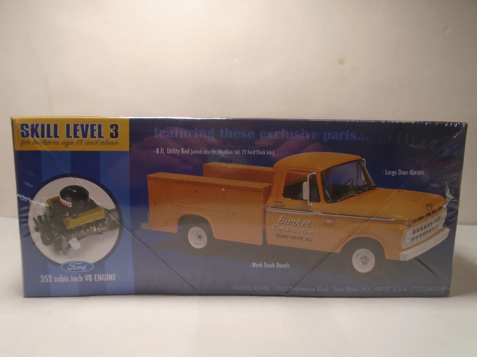 MODEL KING #1235 1/25 SCALE 1965 FORD F-100 SERVICE TRUCK NEW IN SEALED BOX - Image 2 of 4