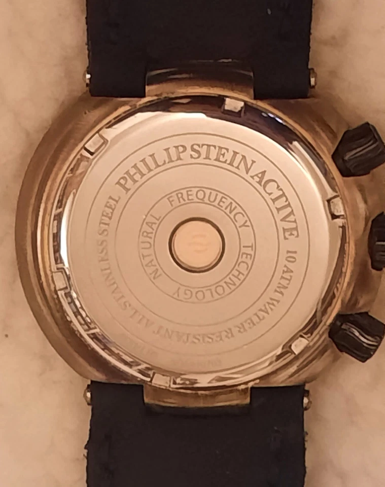 Raro Reloj Philip Stein 32TF010703 Cronógrafo Unisex - Tecnología de Frecuencia Natural Foto 2 de 4