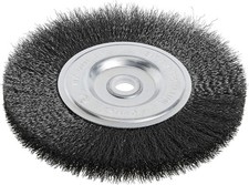 Forney 72747 Wire Bench Wheel Brush, Fine 6-Inch-by-.008-Inch, No Color