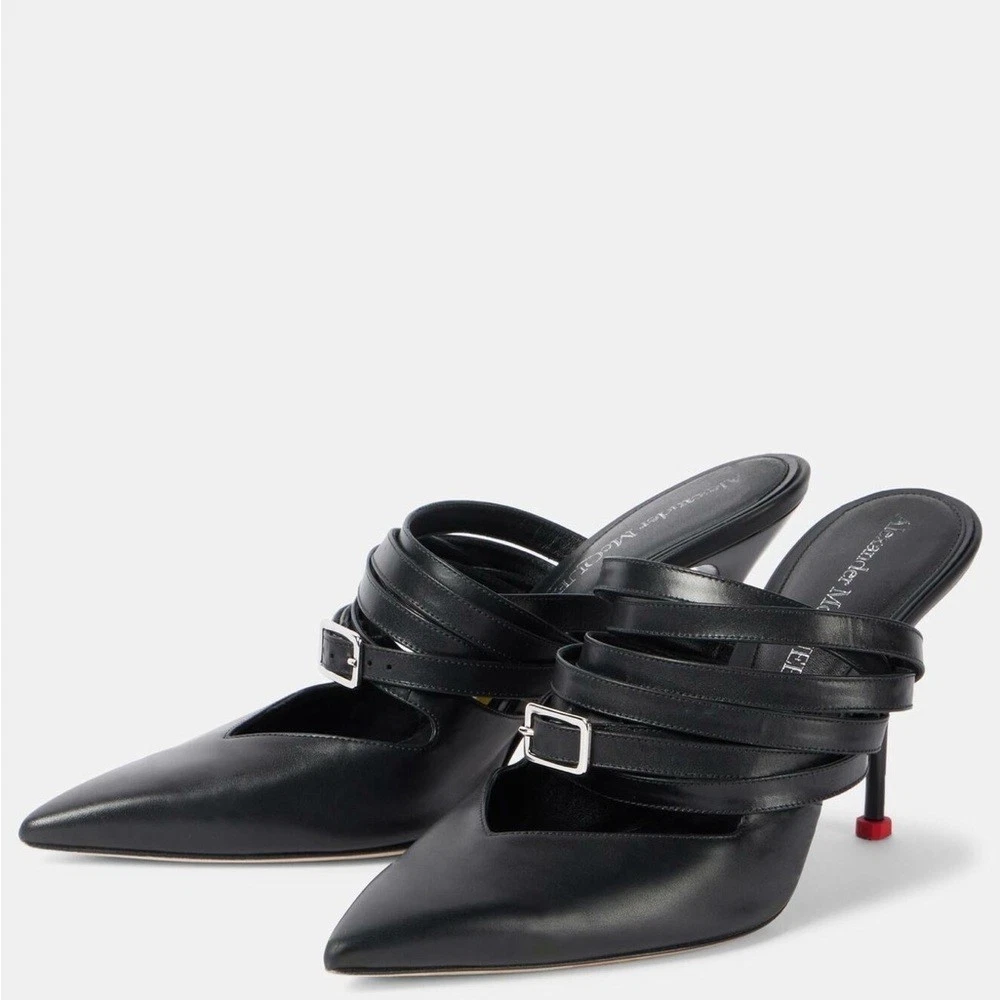 Alexander McQueen — Alexander McQueen Leather mules. EU 39. NEW