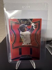 2025 Panini Select - Selective Swatches Christian Moore #SS-CM Red Prizm /99