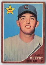 1962 Topps #119 Danny Murphy Chicago Cubs