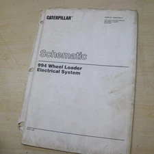 CAT 994 Wheel Loader Electrical System Schematic Manual wiring shop 9YF SERIES