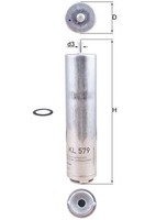 Kraftstofffilter Knecht KL 579D Leitungsfilter FüR BMW E91 E93 E90 Alpina Mini