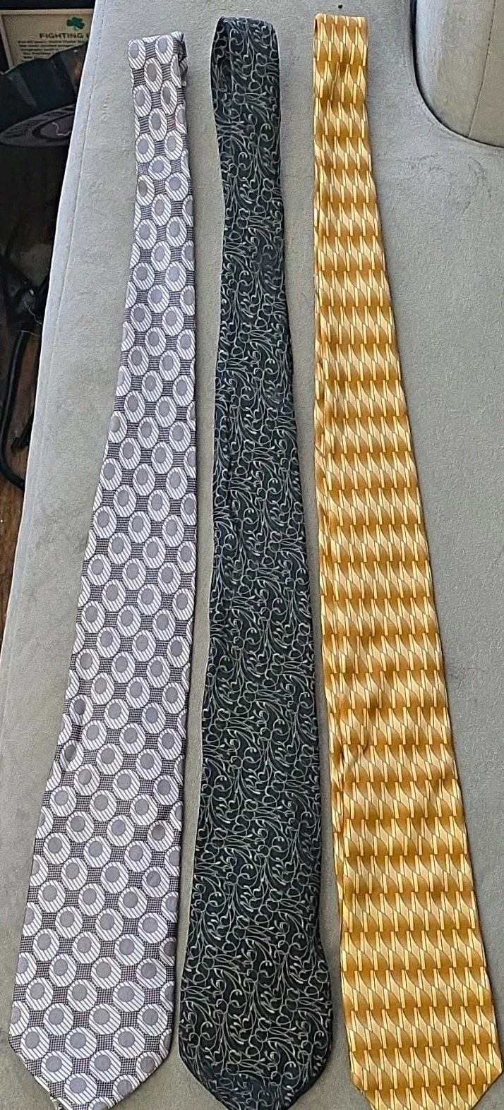 Lot of 3 Ties, 100% Silk, Diamante Alfani Stafford  image 1