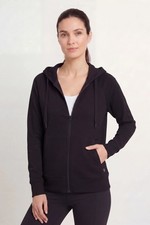 M&S Black Goodmove Zip Up Hoodie