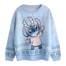 Lilo & Stitch - Pull Noël motif Stitch - Fille (NS8993)