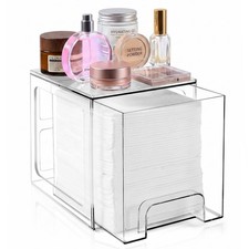 Disposable Face Towel Holder XL Facial Storage Box Dispenser Bathroom